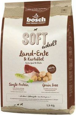 bosch Dog Adult HPC Soft Plus FARM DUCK (begrūdis, vieno baltymo) 12,5kg