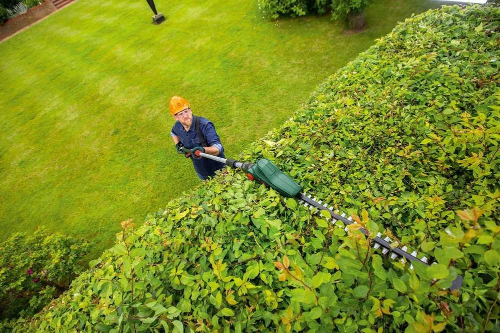 Bosch UniversalHedgePole 18 Akumuliatorinės teleskopinės gyvatvorių žirklės (Be akumuliatoriaus ir kroviklio) 06008B3001