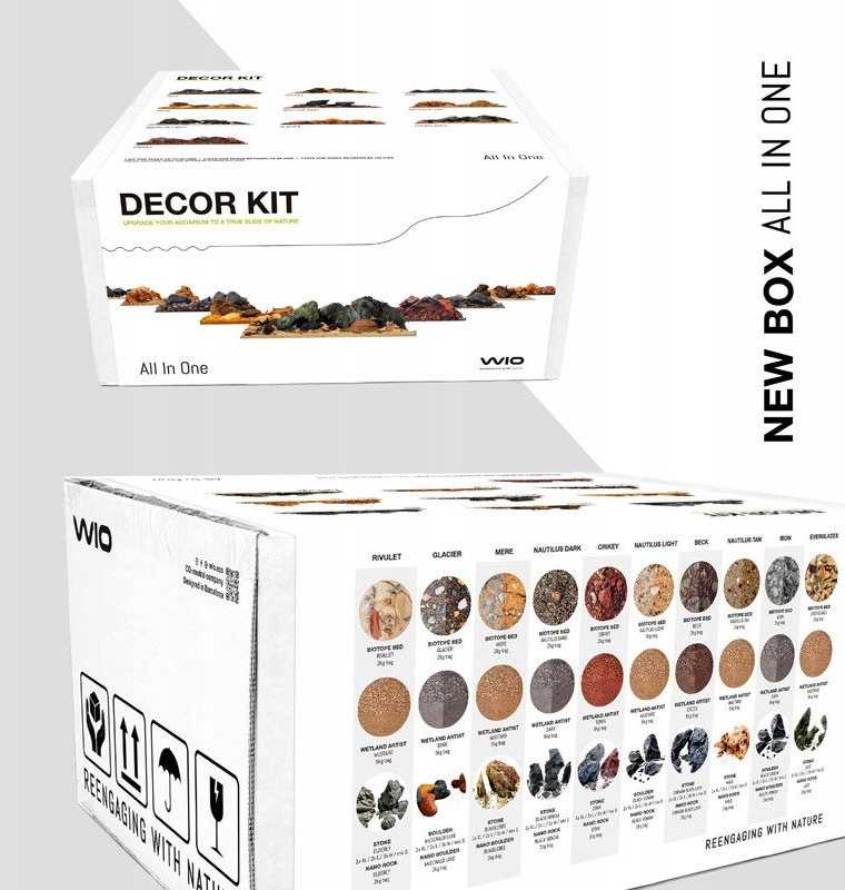 „Bosch WIO Ibon River Kit“ dekoracijų rinkinys akvariumui, juodas, 20 kg, dėžutė