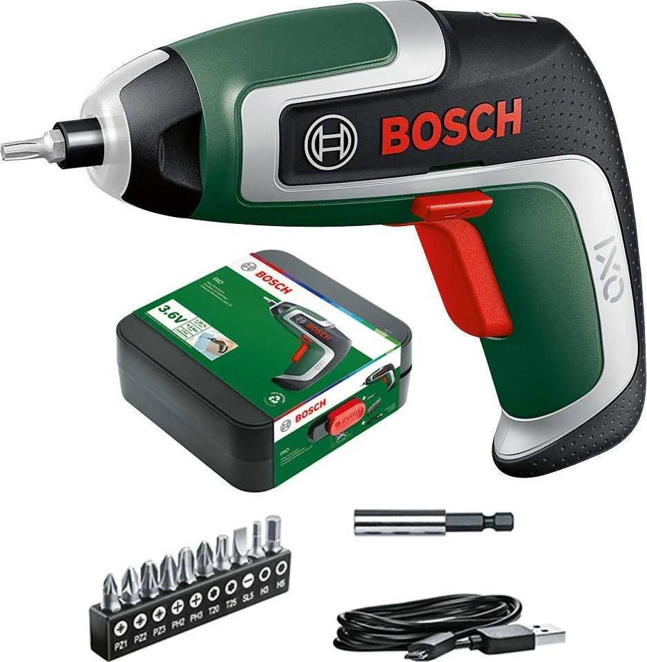 Bosch IXO 7 suktuvas su priedų rinkiniu