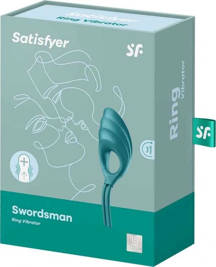 Vibruojantis žiedas Satisfyer Swordsman (žalias)