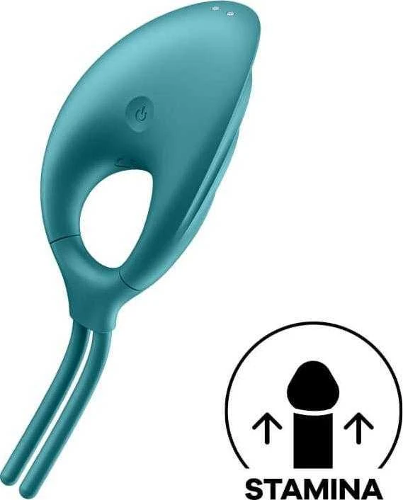 Vibruojantis žiedas Satisfyer Swordsman (žalias)