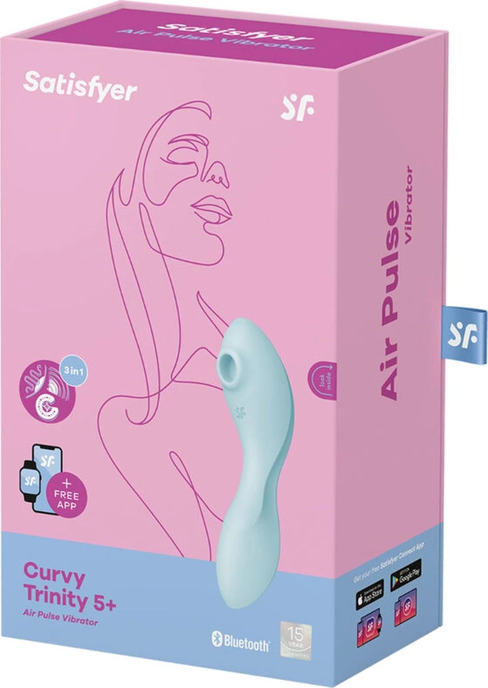 „SATISFYER CURVY TRINITY 5+“ PRISIJUNGIMO PROGRAMĖLĖ MĖLYNA