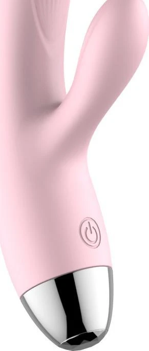 BoT B Series Silikoninis vibratorius, atsparus vandeniui, rožinis triušio formos vibratorius