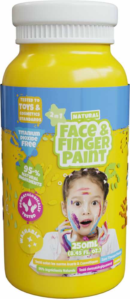 Boti Global BOTI NATURAL farba d/mal palcami Geltonas 250ml 38585