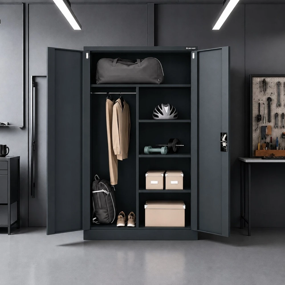 Iron Mate SATURN Metalinis spintelis 185x90x45 Antracitas RAL7016