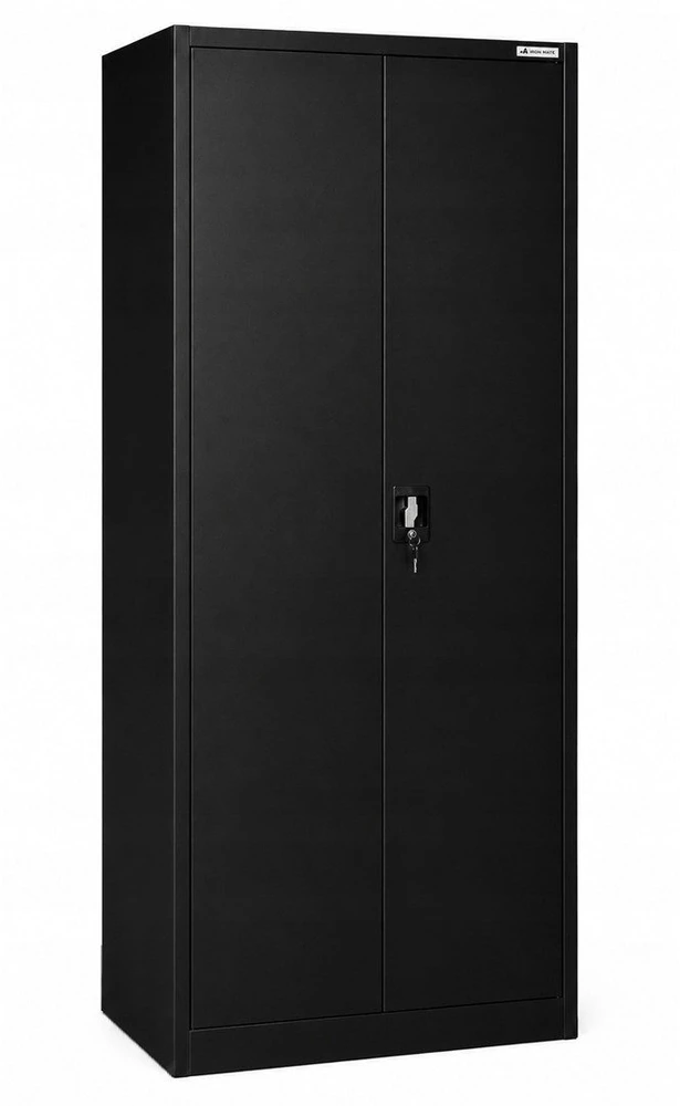 Iron Mate Mars Metallschrank für die Garage, RAL9005, 185 x 90 x 45 cm, juodas
