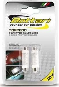 Bottari Lemtupės 4 baltų LED Torpedo, 2 vnt
