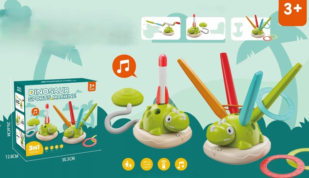 Bounn 3 viename dinozaurų sporto arkadinis žaislas