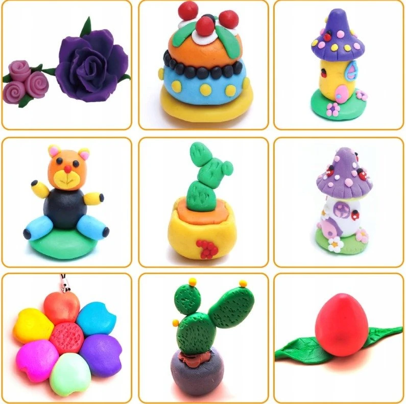 Bounn Plastilino rinkinys 50 spalvų termiškai kietėjantis modelinas
