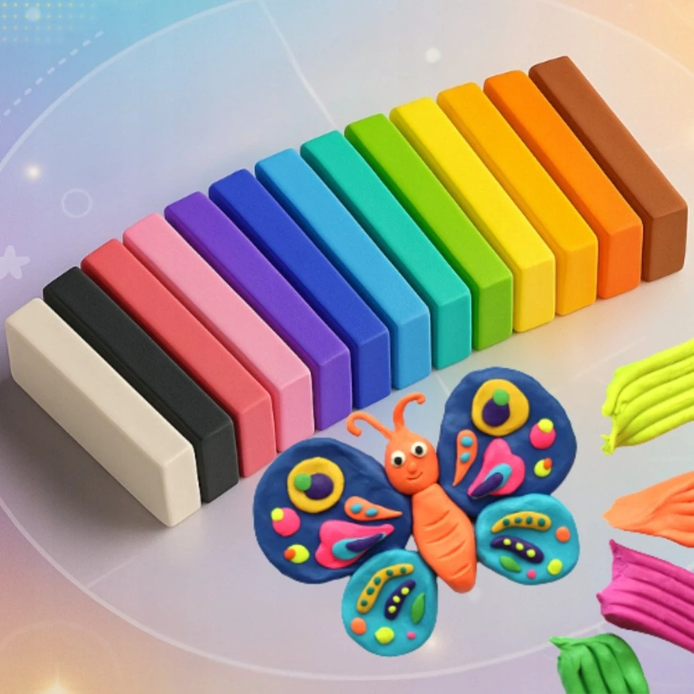 Bounn Plastilino rinkinys 50 spalvų termiškai kietėjantis modelinas