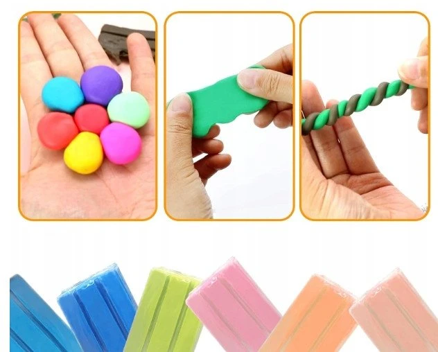 Bounn Plastilino rinkinys 50 spalvų termiškai kietėjantis modelinas