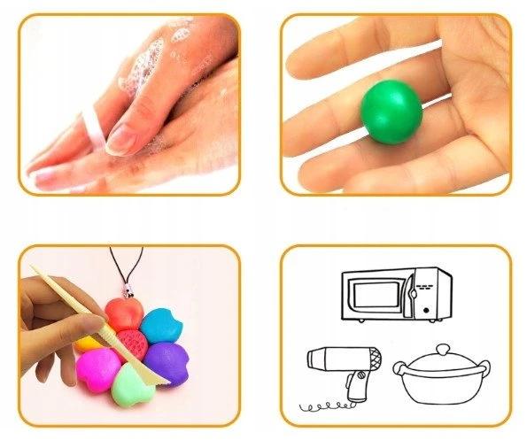 Bounn Plastilino rinkinys 50 spalvų termiškai kietėjantis modelinas