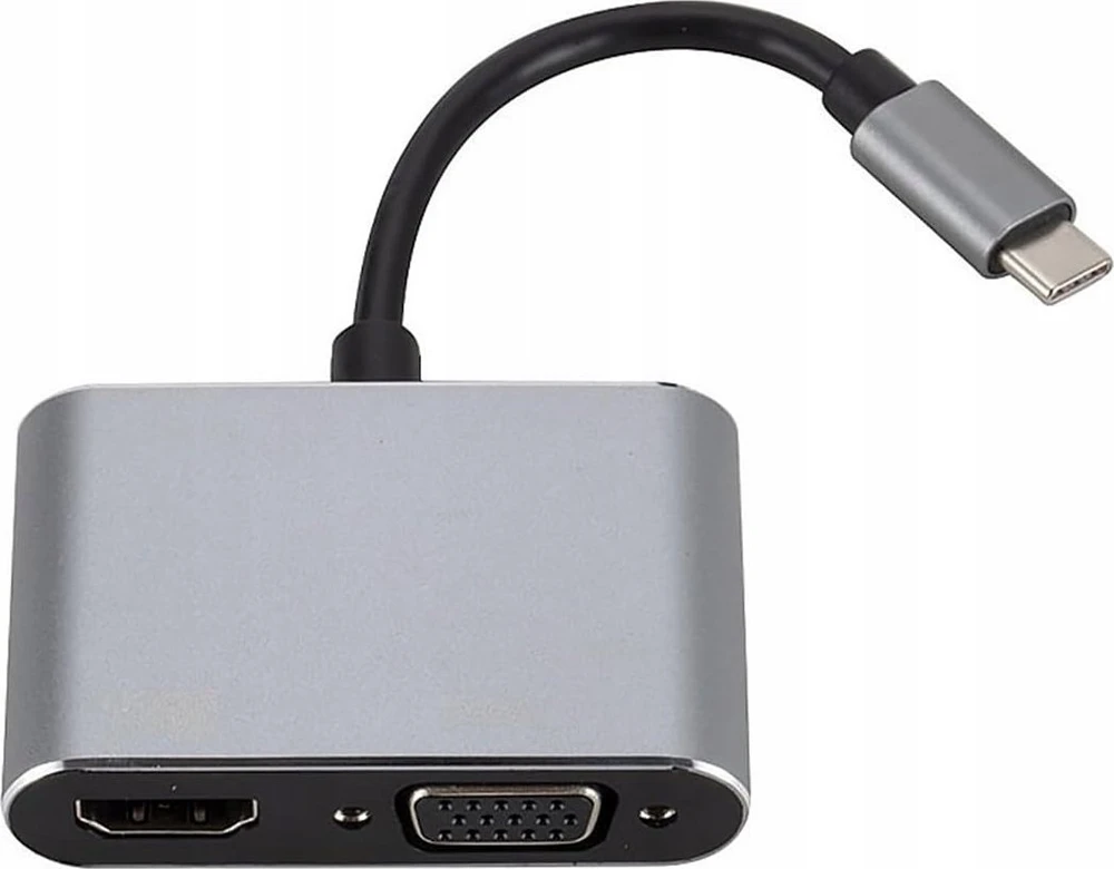 Bounn Adapteris TYPE C/HDMI 4k 30hz + VGA stotis / replikatorius