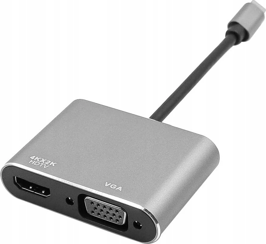Bounn Adapteris TYPE C/HDMI 4k 30hz + VGA stotis / replikatorius