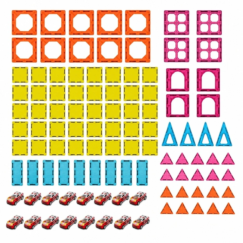 Bounn Magnetinės konstrukcinės kaladėlės čiuožykla 112 elementų (ST0107794B)