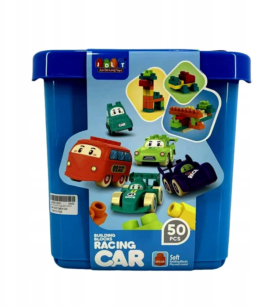 Bounn Minkšti kaladėlės automobiliams, 50 vnt.
