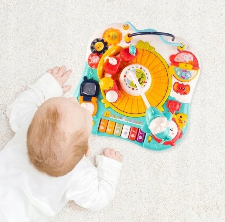 Bounn Muzikinis edukacinis stalas vaikams su traukinuku