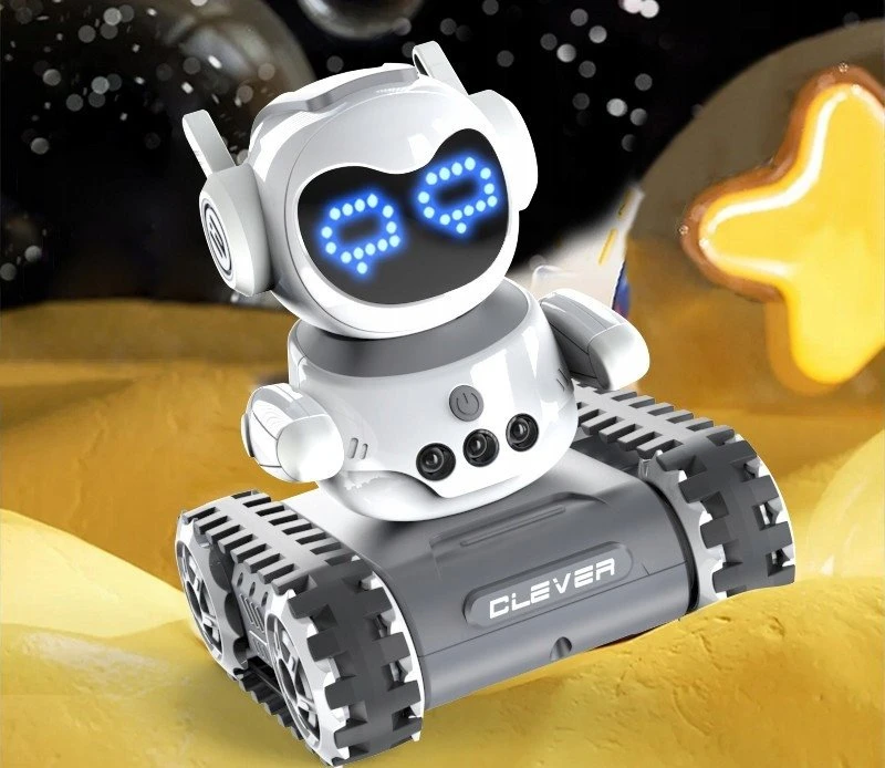 Bounn Robotas nuotolinio valdymo su Walkie-Talkie funkcija emocijos LED