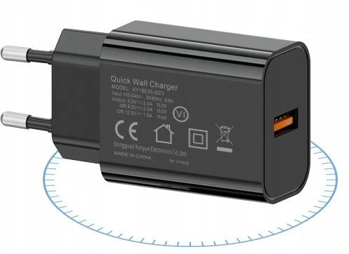 Įkroviklis Bounn DC-1 jungiama į tinklą QC3.0 18 W Juodas (DC-1_BLACK)