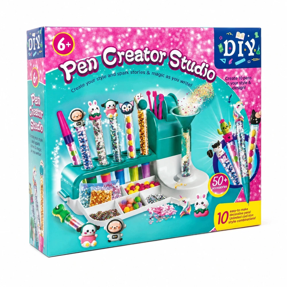Bounn Rinkinys dekoratyvinių rašiklių gamybai vaikams, kūrybiškas DIY (ST0995337B)