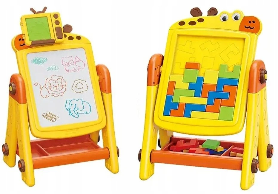 Bounn 2-in-1 edukacinė lenta geltona žirafa