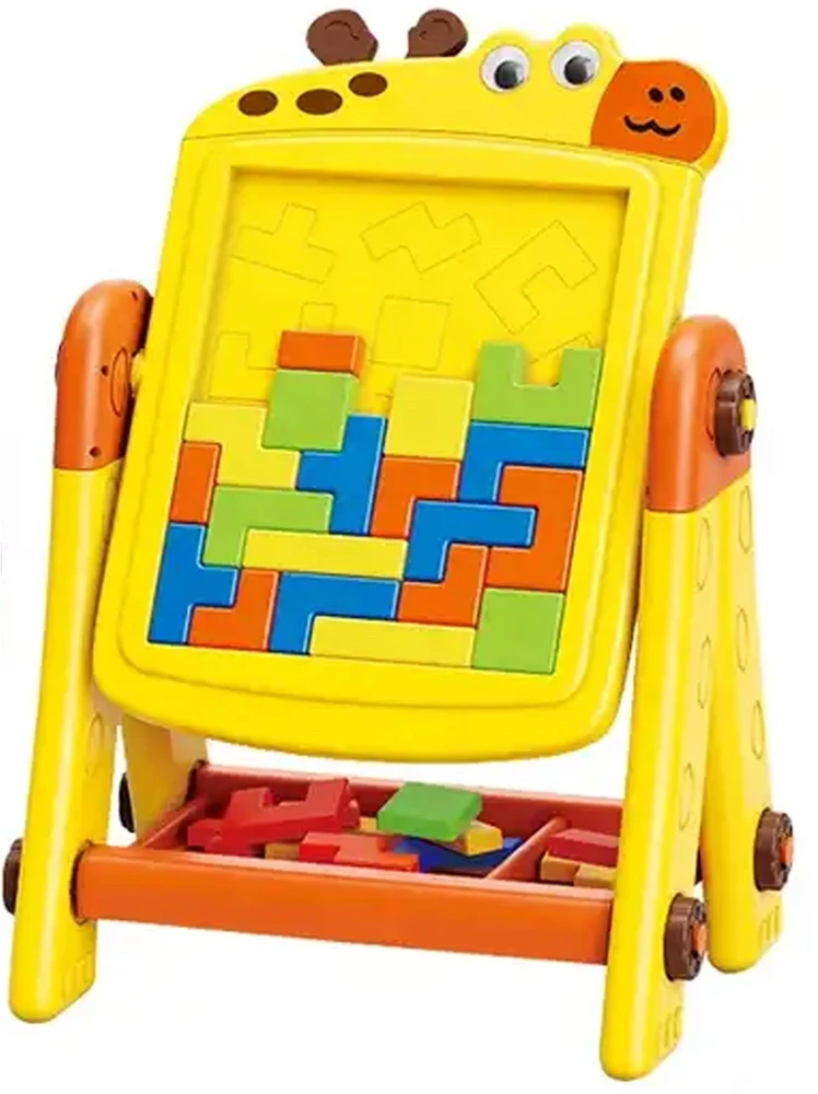 Bounn 2-in-1 edukacinė lenta geltona žirafa