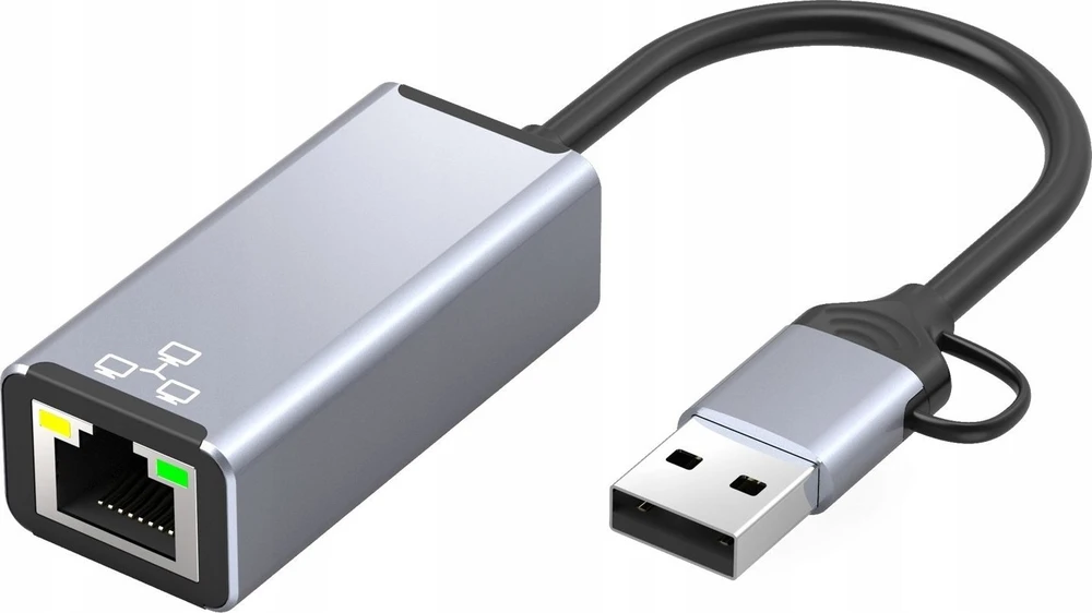 „Bounn“ tinklo plokštės USB / C TIPO eterneto adapteris 100 Mbps