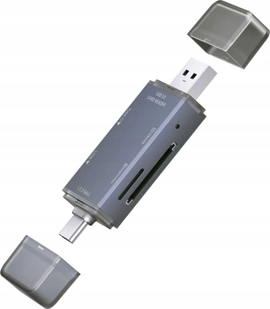 Skaitytuvas Bounn Skaitytuvas kart pamiÄci USB USB-C 3.0 hub PRO 6w1 SD/MicroSD