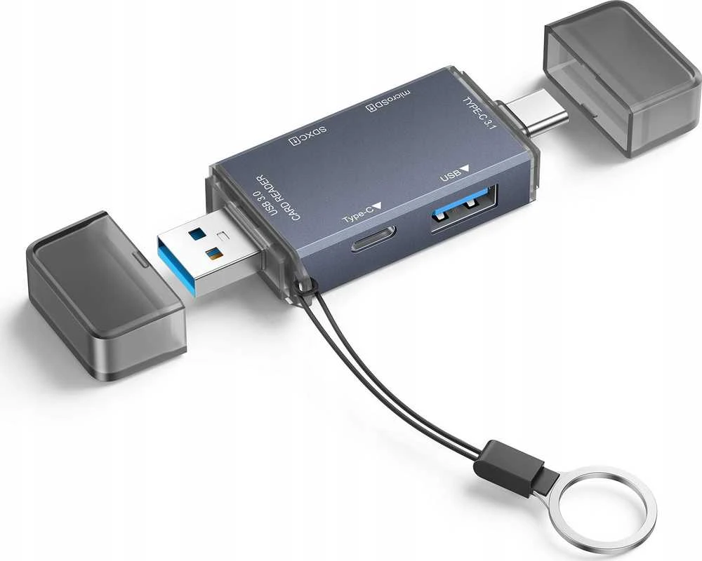 Skaitytuvas Bounn Skaitytuvas kart pamiÄci USB USB-C 3.0 hub PRO 6w1 SD/MicroSD