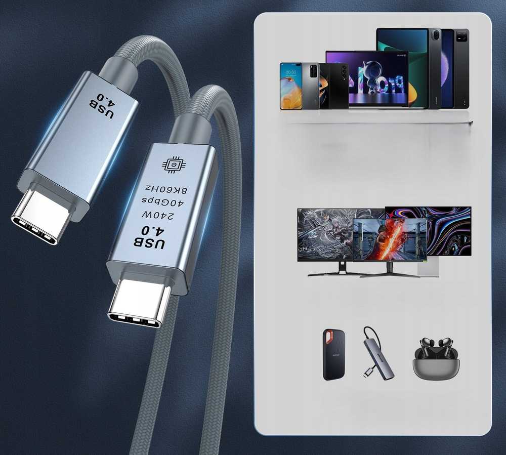 USB kabelis Bounn USB-C - USB-C 1 m juodas (JL-8KC4010S)
