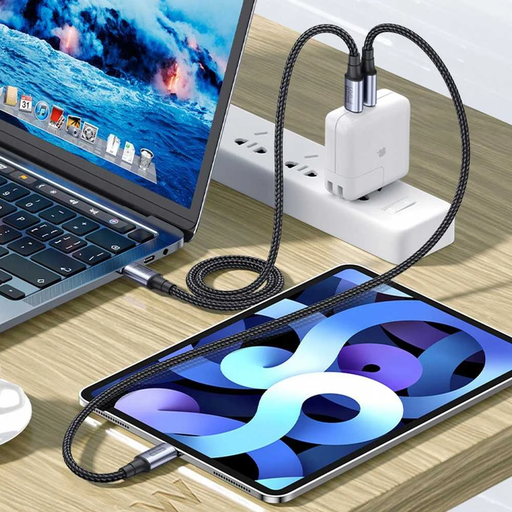 USB kabelis Bounn USB-C - USB-C 1 m juodas (BKZD_10)