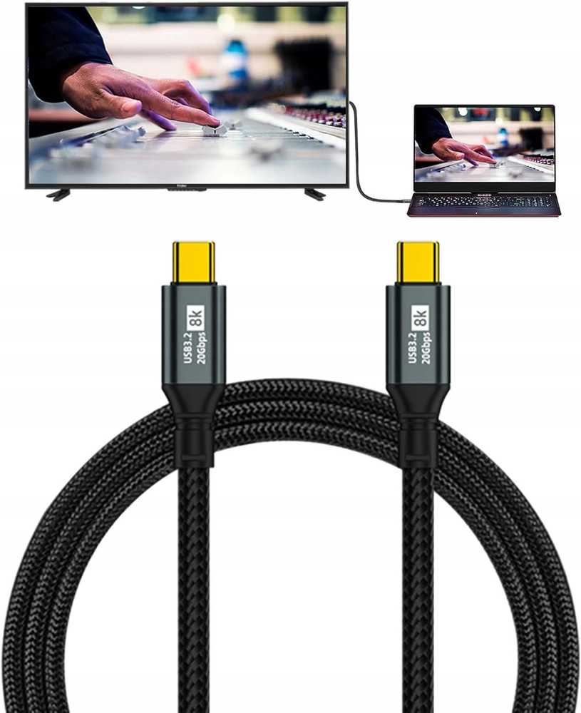 USB kabelis Bounn USB-C - USB-C 2 m juodas (JL-8KC2220-2M)