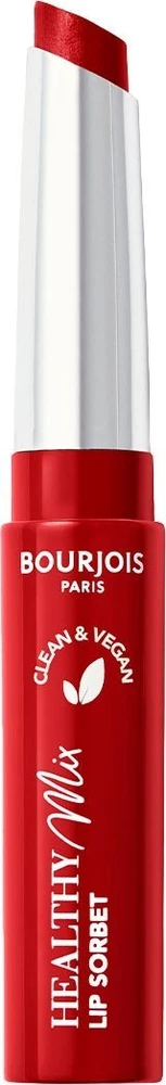 Bourjois Paris Healthy Mix Clean Lip Sorbet Tonuotas lūpų balzamas, 7,4 g, spalva - 01 Sundae Cherry Sunday