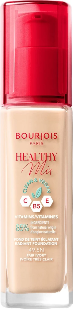Makiažo pagrindas ,,Bourjois Healthy Mix Radiant Foundation", spalva: 50C Rose Ivory, 30ml