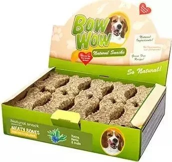 BOW WOW Natūralūs kaulai su paukštiena ir kolagenu, juka, žolelėmis ir inulinu 30 vnt [BW650]