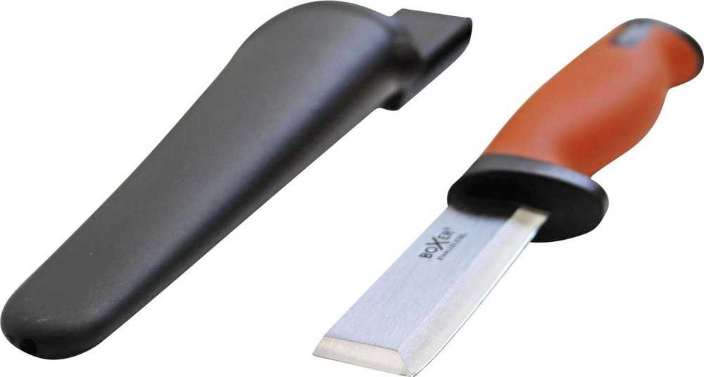 BOXER Boxer® stemmejernskniv med skede - rustfri