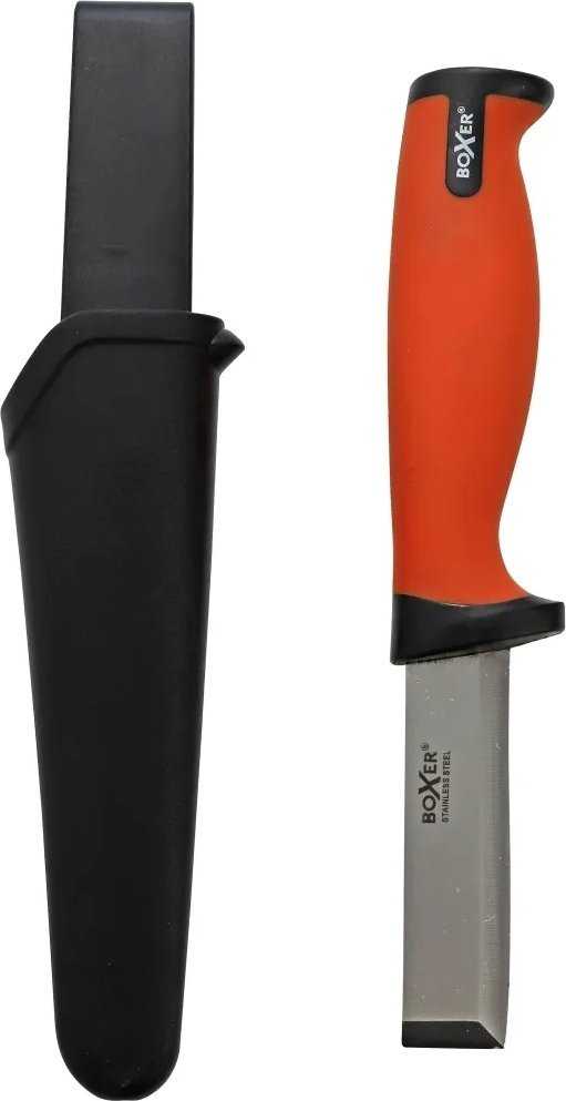 BOXER Boxer® stemmejernskniv med skede - rustfri