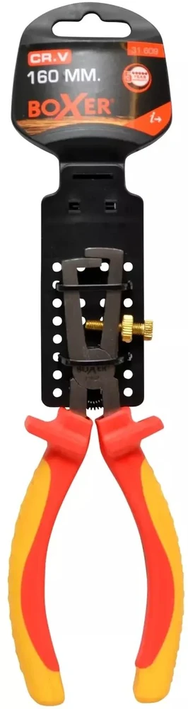 Boxer VDE izoliacijos nuėmimo replės 160 mm, chromo-vanadžio