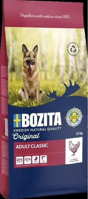 Šunų Maistas - Bozita Suaugusiųjų Klasikinis Vištienos 12kg