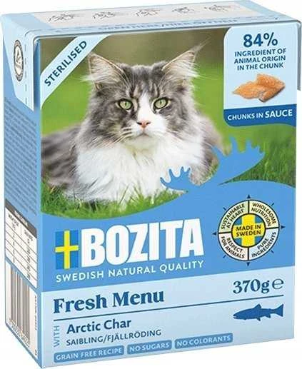 Drėgnas Kačių Maistas - Bozita Fresh Menu Sterilizuotas Arktinis Šamas 370g