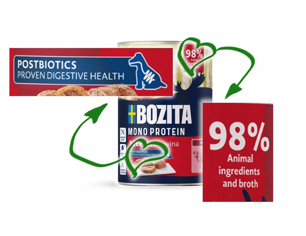 Šunų maistas - BOZITA Monoprotein Pate jautiena 400g Grain-Free Gluten-Free