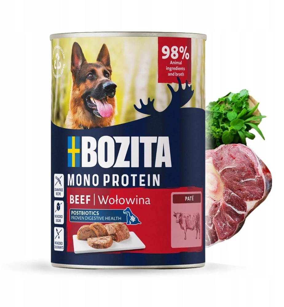 Šunų maistas - BOZITA Monoprotein Pate jautiena 400g Grain-Free Gluten-Free