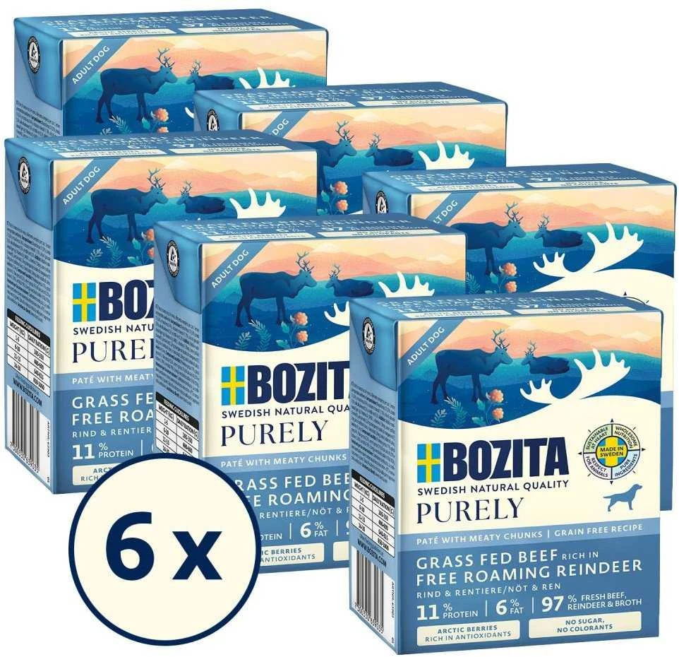 BOZITA Purely Paté Duoprotein jautiena and reindeer - wet dog food - 370g