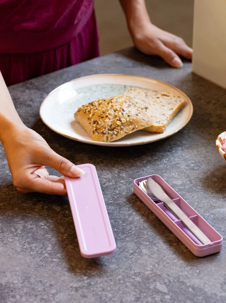 Brabantia 3 dalių stalo įrankių rinkinys Make &amp, Take Lilac Rožinė 241925