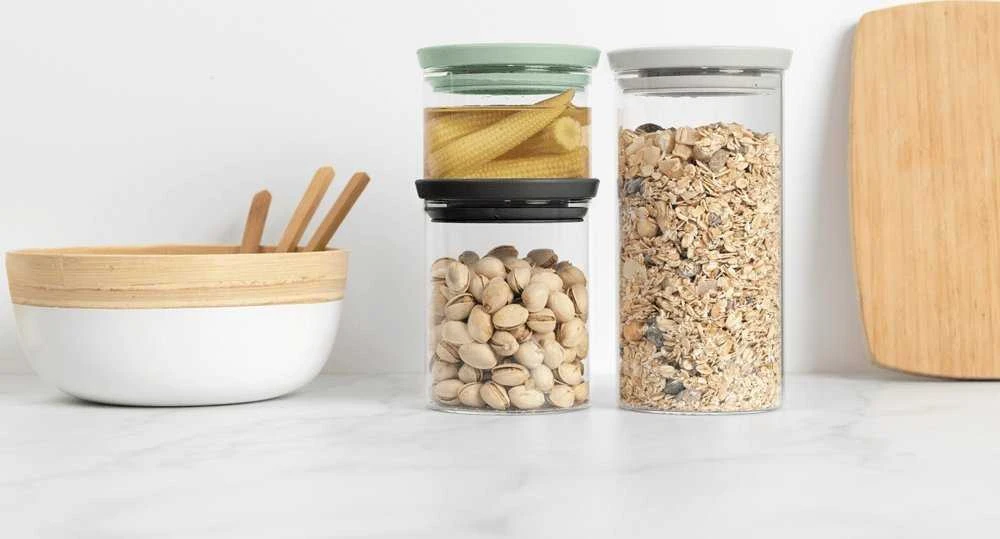 Brabantia Stiklinių indelių rinkinys 3vnt.