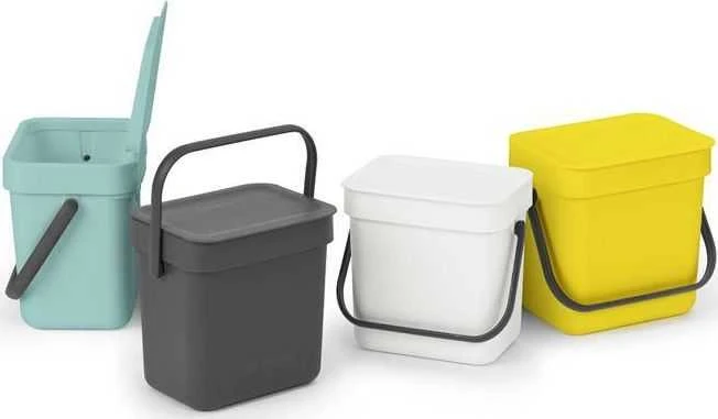 Šiukšliadėžė Brabantia do segregacji 3L pilka (209888)