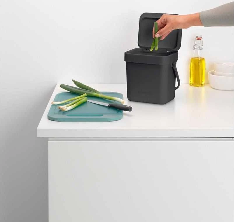 Šiukšliadėžė Brabantia do segregacji 3L pilka (209888)
