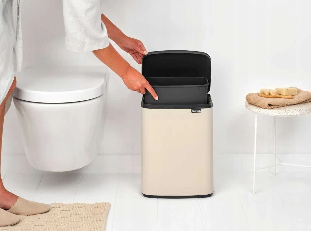 Brabantia Bo Waste Bin, 12L - Soft rusvai gelsvas