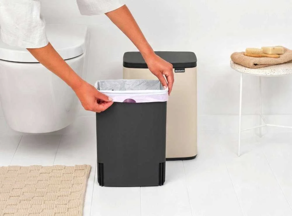 Brabantia Bo Waste Bin, 12L - Soft rusvai gelsvas